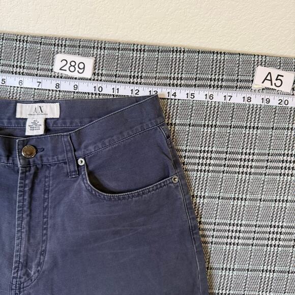 Armani Exchange Men's Jeans Navy Blue Cotton Straight Leg Size 30 - Picture 6 of 11